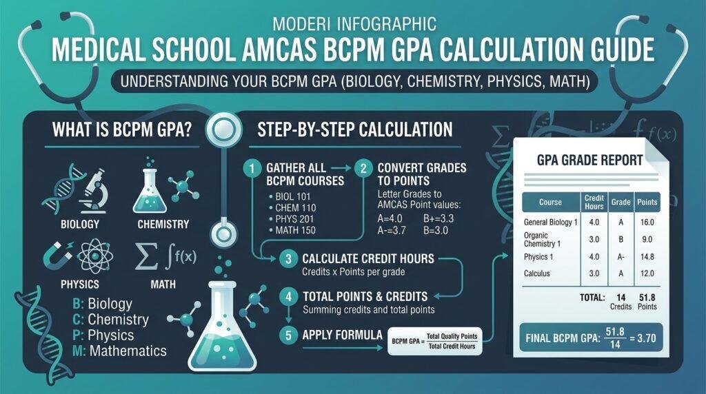 amcas bcpm gpa calculation guide