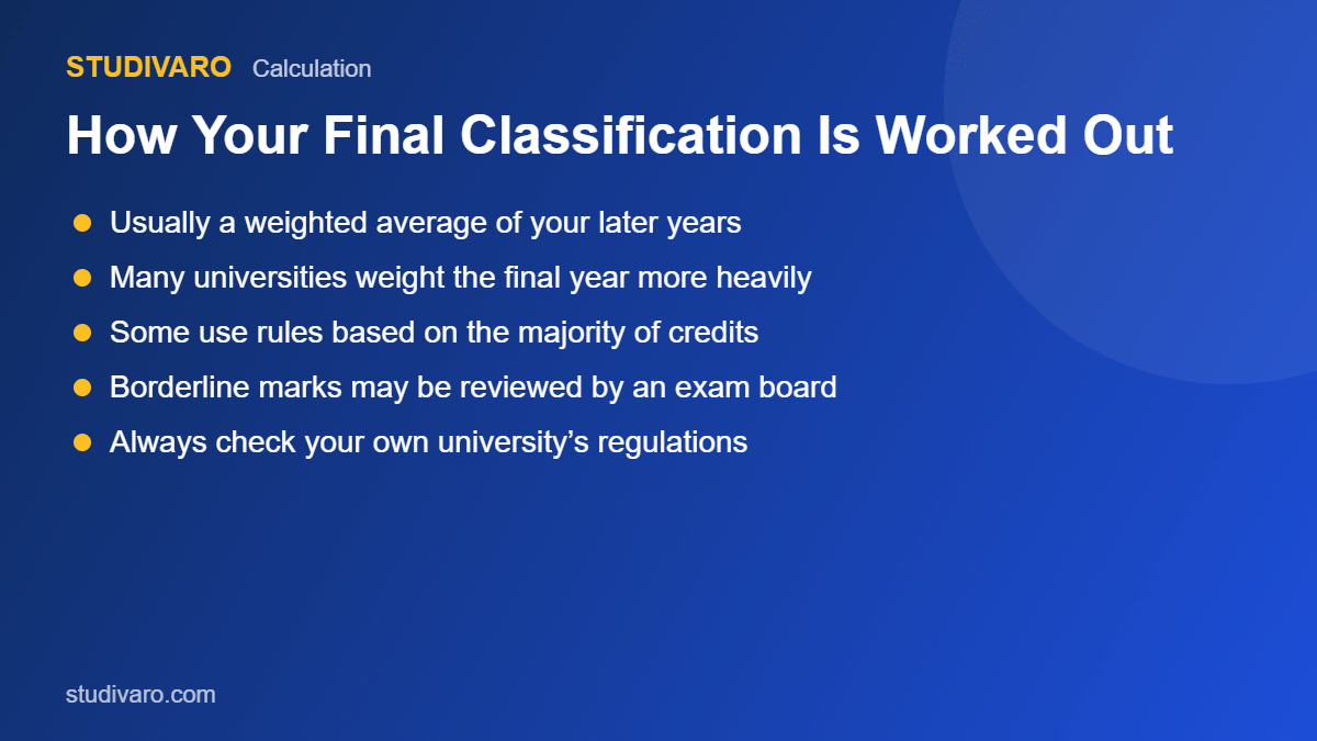 how uk degree classifications are calculated