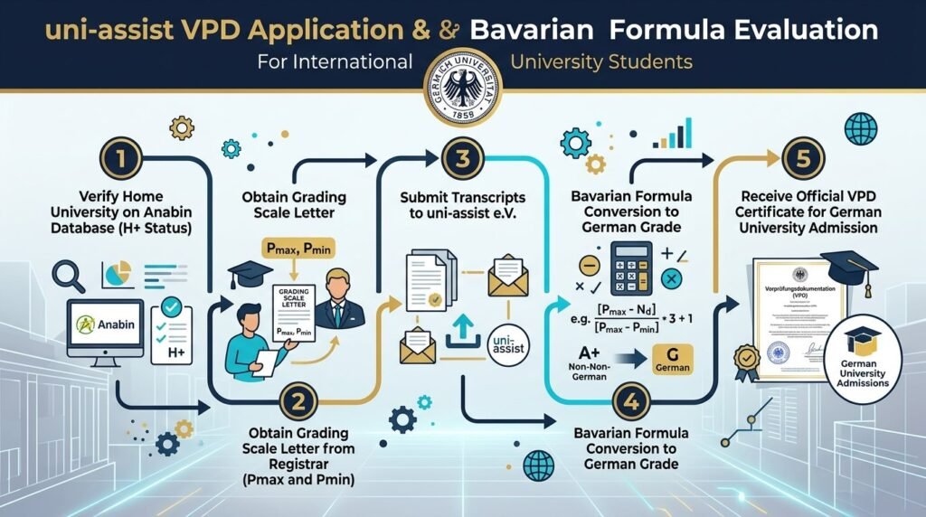 uni-assist vpd application and bavarian formula evaluation process roadmap