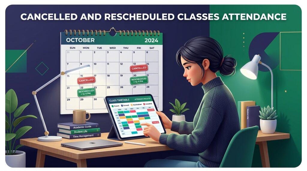 Cancelled classes attendance