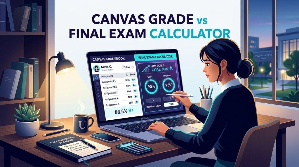 Canvas grade vs final exam calculator